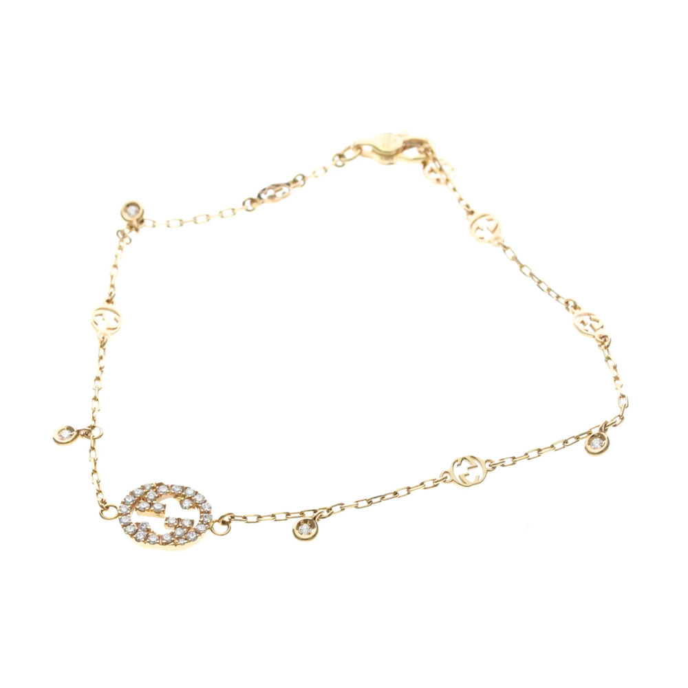 Gucci Interlocking Bracelet Yellow Gold (18K) No Stone Charm Bracelet Gold